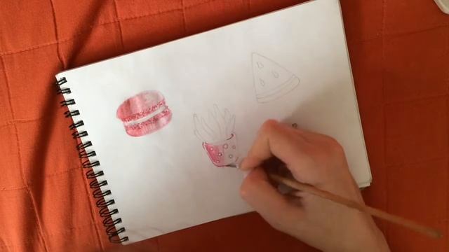 ASMR 🎨 Painting | Watercolor | Pencil sound | Scratching | АСМР Рисование 🎨 зв