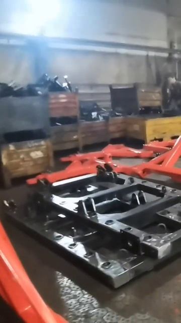 Сборка бороны на заводе #рекомендации #сельхозтехника смотреть онлайн
