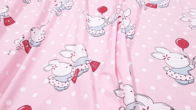 Перкаль 150 см набивной арт 140 рис 13401 вид 1 Зайчики