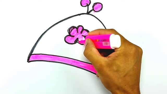 Bolalar uchun chizilgan shapka / Drawing Hat for children / Рисунок Шапка для дет смотреть онлайн