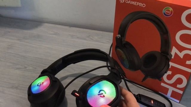 ОГЛЯД GamePro 7.1 HS1300 Ігрова гарнітура з RGB підсвічуванням