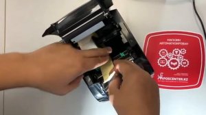 Как заправлять бумагу в принтер этикеток Xprinter 365B