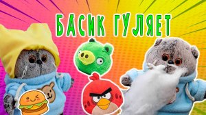 🎈🎁😻 КОТИК БАСИК ГУЛЯЕТ В ПЯТИГОРСКЕ В ПАРКЕ  😻🤩👀 БАСИК ИГРАЕТ И ВЕСЕЛИТСЯ