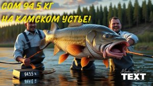 94,5 КГ ЧИСТОЙ МОЩИ! КАК МЫ ВЫТАЩИЛИ СОМА-МОНСТРА В КАМСКОМ УСТЬЕ