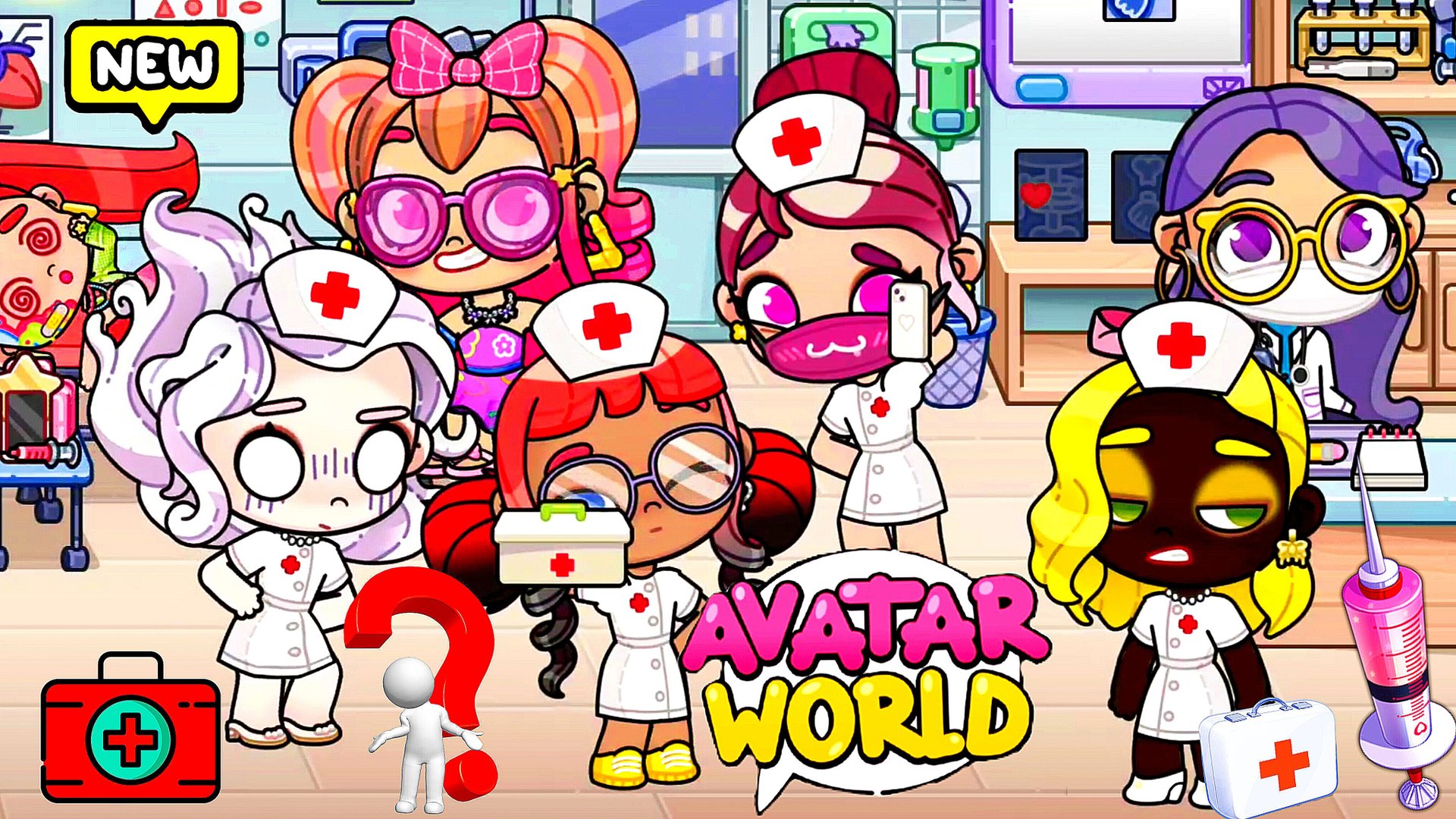 АНЯ В БОЛЬНИЦЕ С НЕИЗВЕСТНОЙ БОЛЕЗНЬЮ 🏥 Аватар Ворлд МНОГО ВРАЧЕЙ 💕 смотреть онлайн