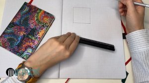 Нарисовать квадрат на листе в клетку