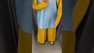 Костюм из льна и искусственной замши