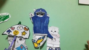 Бумажные Котики😼 - Весенний день🌸