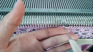 Ажурный узор на однофонтурной вязальной машине. Machine kn