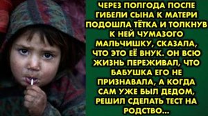 Через полгода после гибели сына к матери подошла тётка, и толкнув к ней чумазого мальчишку, сказала