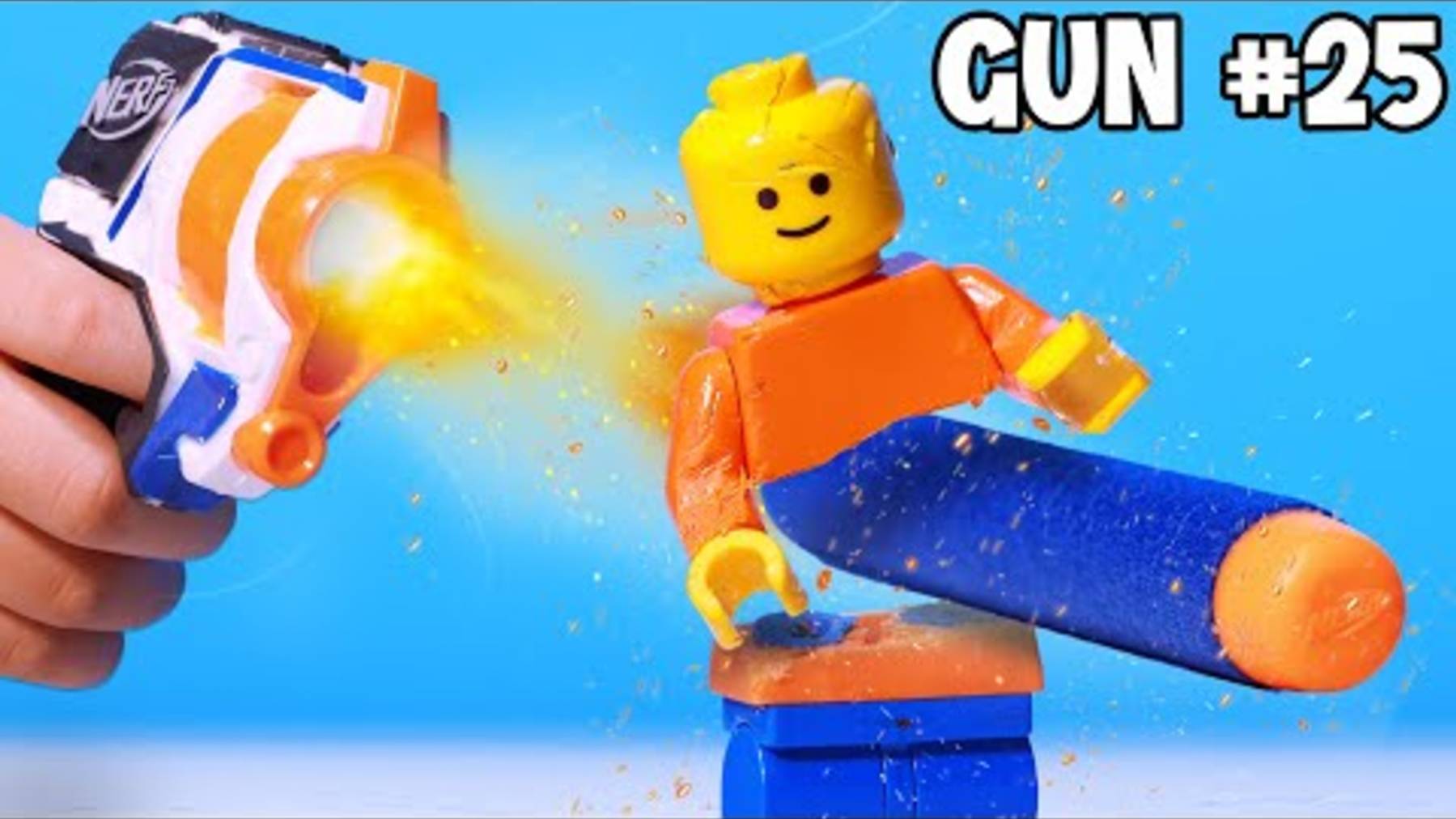 50 пушек NERF против LEGO