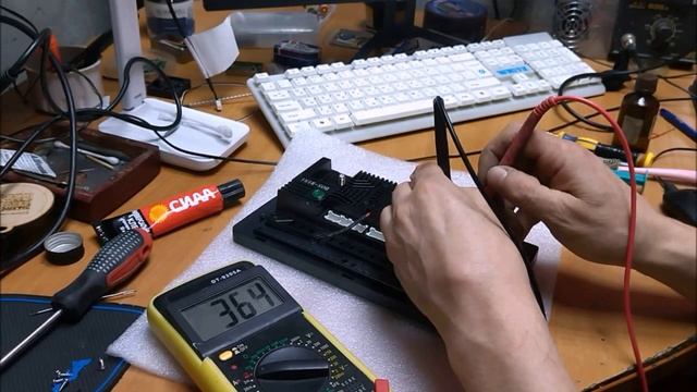 Bos Mini A2 замкнули провод звукового канала - ремонт.