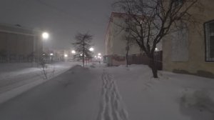 Метель в Магадане 19.03.2025