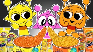 СПРУНКИ Sprunki мультфильм - СПРУНКЕ ЛЮБЯТ ПОКУШАТЬ