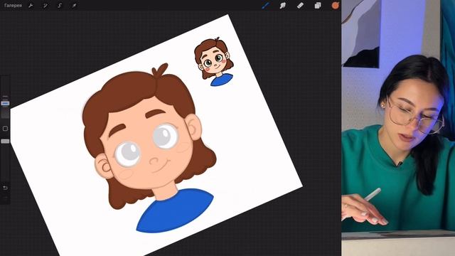 Как РИСОВАТЬ ЛИЦО в мультяшном стиле ПОЭТАПНО — урок P смотреть онлайн
