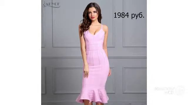 Одежда с Aliexpress - Красивое зимнее бандажное платье для ? смотреть онлайн