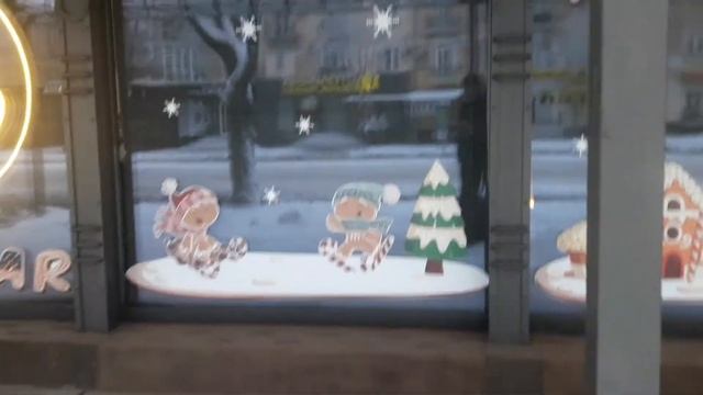 Кривой Рог Новодние витрины .