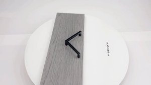 Чёрная ручка-скоба 2х96 мм для шкафа. Материал: сталь.