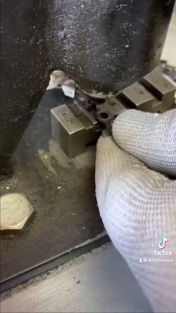 Клепка цепей stihl. смотреть онлайн