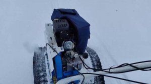 Нева МБ-23 на гусеницах по целине