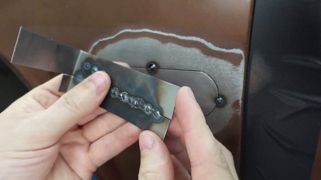Как приварить заплатку на автомобиле - удалить боковые метки 240Z