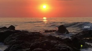 Море, вечер, берег