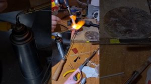 Плавка серебра китайской горелкой 80 грамм 999 проба