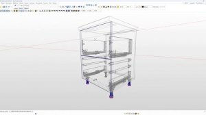 LineBox Высокий ящик. Установка фрагмента