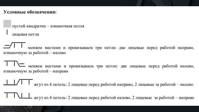 Интересные модели спицами. Схемы. смотреть онлайн