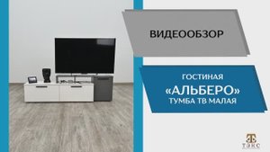 ТЭКС Видео обзор. Гостиная Альберо. Тумбу ТВ малую.