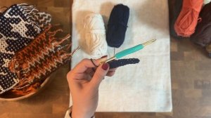 Шопер крючком: мозаичное вязание по кругу. Узор «Зигза