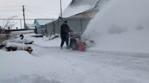 Уборка снега 2025 мотоблоком МТЗ.