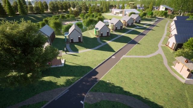 Турбаза - жилые дома на 1 комнату Lumion 12 смотреть онлайн