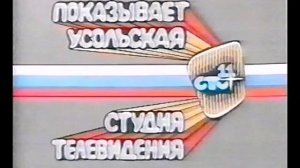 (Кадр) Заставка Усольской Студии Телевидения (11 канал) 1995 Г. (Усолье-Сибирское, Иркутская обл)