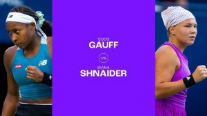 09.08.2024. Кори Гауфф - Диана Шнайдер. WTA Toronto. Cori Gauff - Diana Shnaider