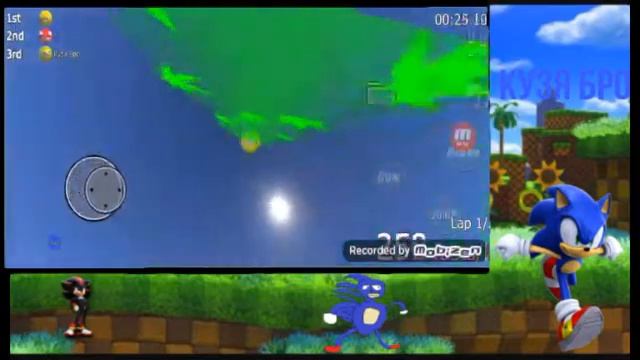 Безумный Соник в игре Соник бол смотреть онлайн