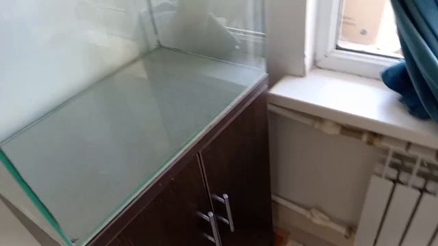 Аквариум 90литр с тумбой. смотреть онлайн