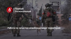 Работа по зачистке освобожденных территорий