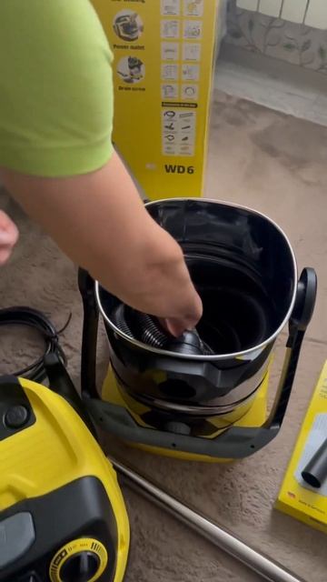 Приобретение пылесоса Karcher WD6￼ смотреть онлайн