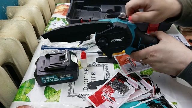 распаковка китайской цепной мини пилы смотреть онлайн