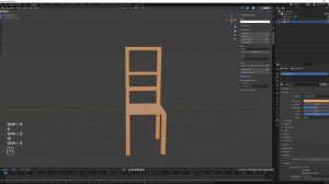 Как сделать стул с столом в блендере