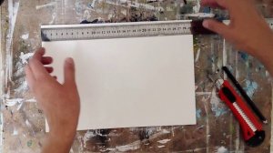 КАК НАРЕЗАТЬ акварельную бумагу ровно и быстро 👌