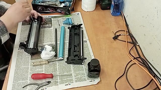 Заправка фирменного картриджа Canon 057 смотреть онлайн