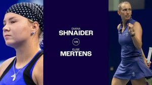 12.05.2025. Диана Шнайдер - Элисе Мертенс. WTA 1000 Rome. Diana Shnaider - Elise Mertens