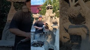 шлифовка бетонной столешницы #шлифовка #шлифовкастол?
