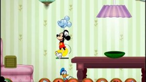 Микки маус битва подушками с Гуфи и Дональдом