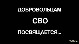 Ты стал добровольцем... Добровольцам СВО посвящается. © Vitali Songs 2025