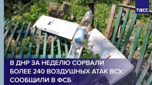 В ДНР за неделю сорвали более 240 воздушных атак ВСУ, сообщили в ФСБ