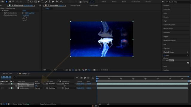 Как отразить видео в After Effects – AEJuice Туториалы смотреть онлайн