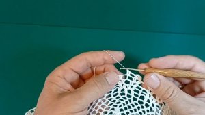 Скатерть крючком. Седьмая часть. #скатерть  #крючок  #пр